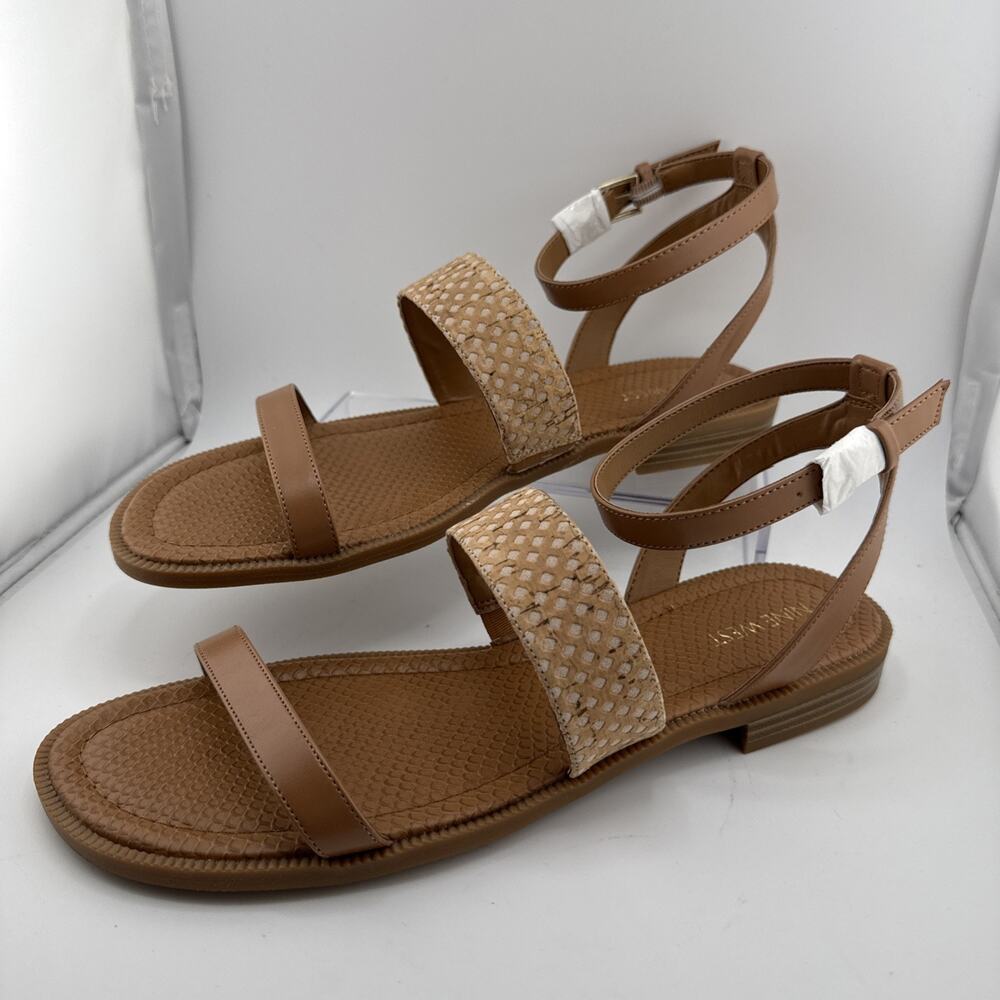 Nine West Xenosa Womens Beige Brown Sandals Size 10 NWB - Picture 7 of 11